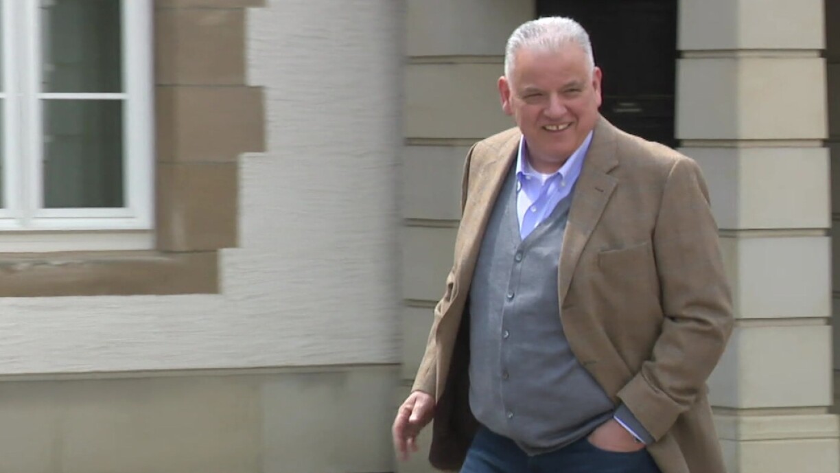 Flavio Becca during the first day of the appeal trial in 2022.