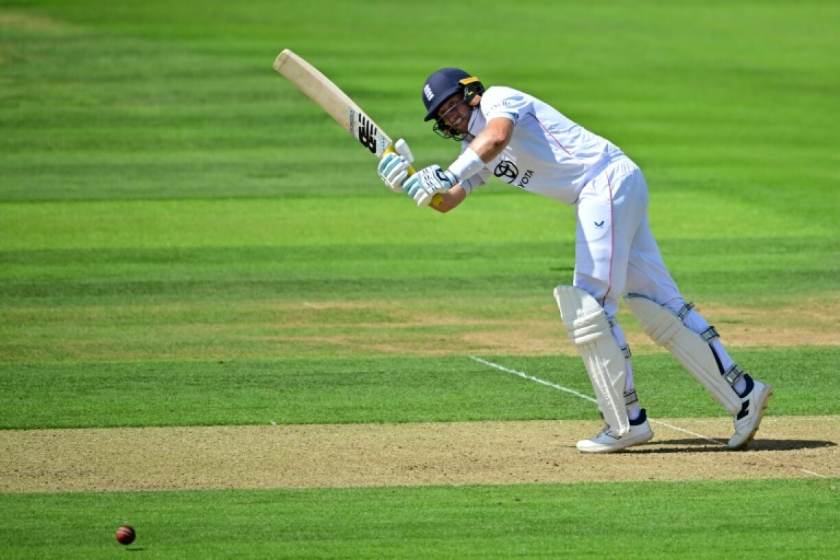 England's Joe Root clips the ball legside during his 99 not out in the third Test against India at Lord's