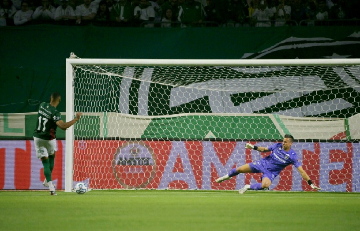 Marlon Freitas scores the winning penalty as Palmeiras defeat Fluminense to reach the Copa Libertadores final for a second year running