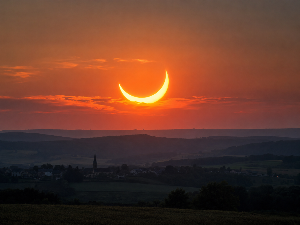 Partial Solar Eclipse over Eislek