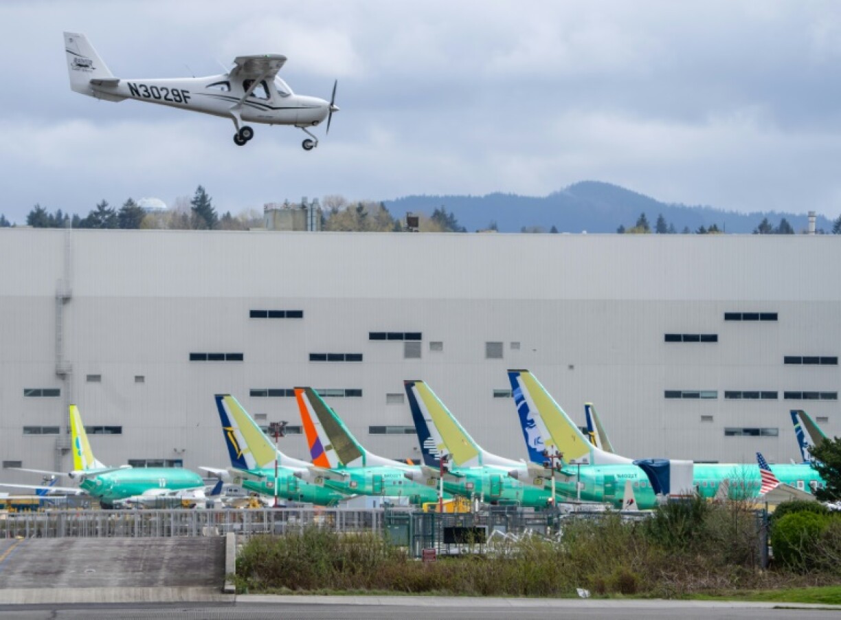 Des Boeing 737 MAX à l'usine du constructeur à Renton (nord-ouest), le 25 mars 2024