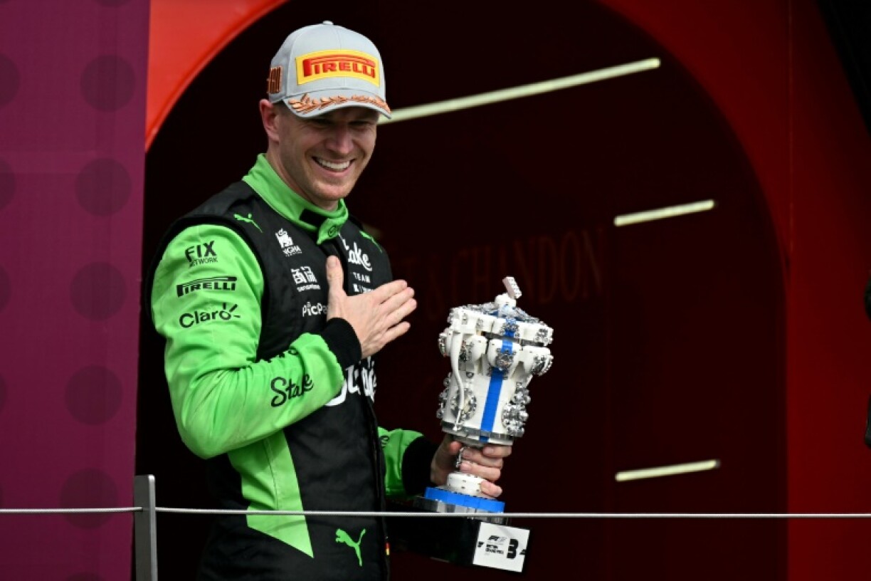 Nico Hulkenberg secured the first podium finish of his long career at the British Grand Prix