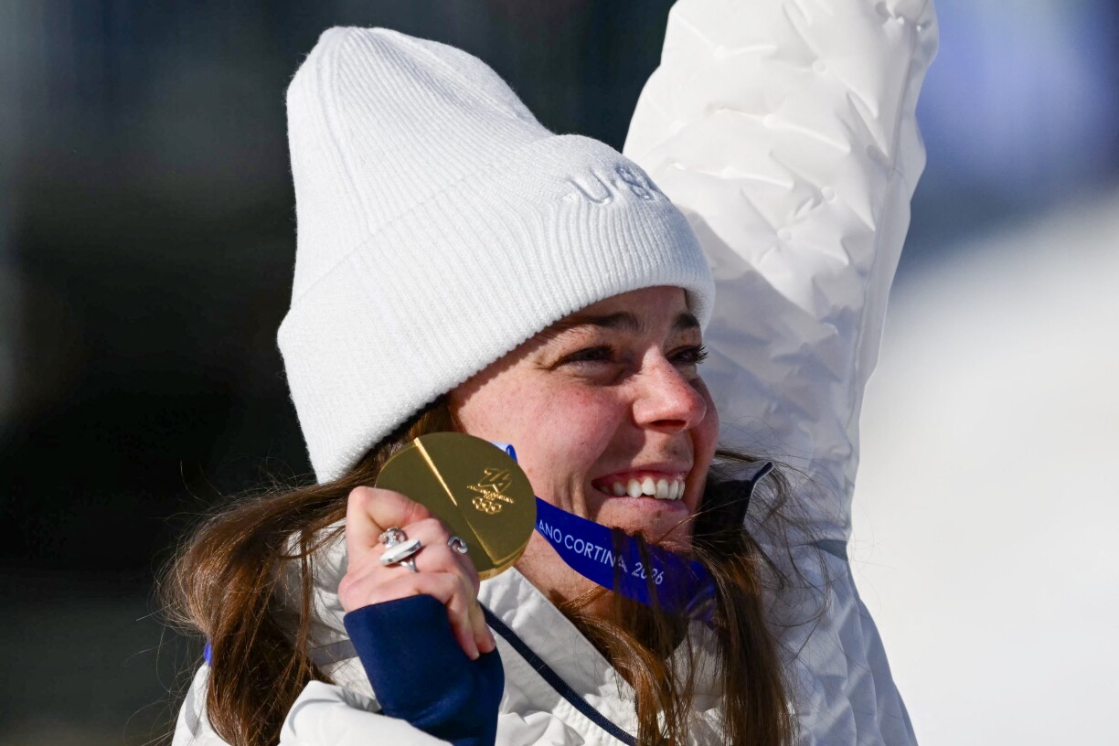 Do ass der Breezy Johnson hir Goldmedail nach ganz