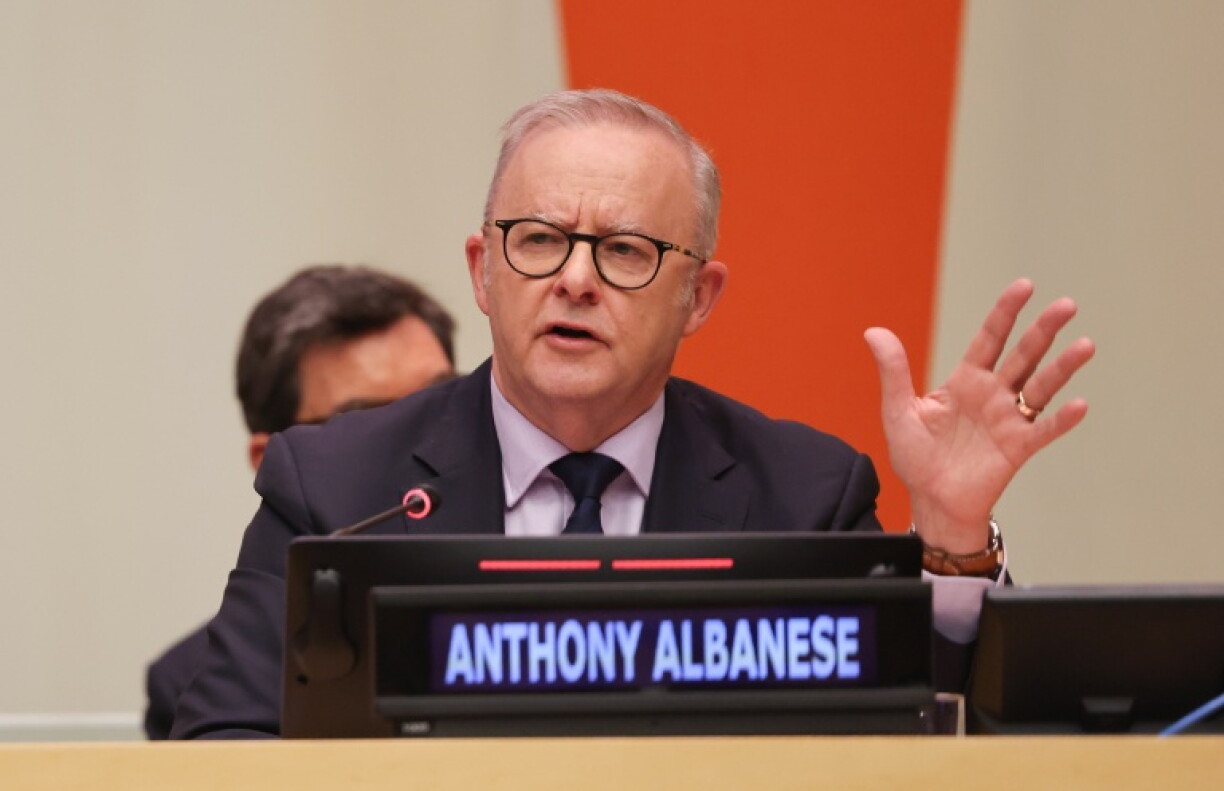 Le Premier ministre australien Anthony Albanese le 22 septembre 2026 à New York