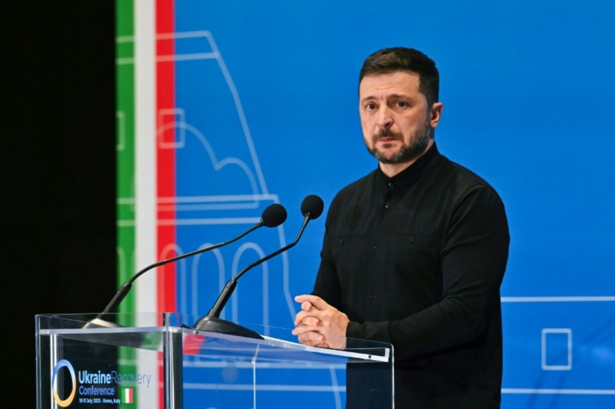 Volodymyr Zelensky le 10 juillet 2025 à Rome