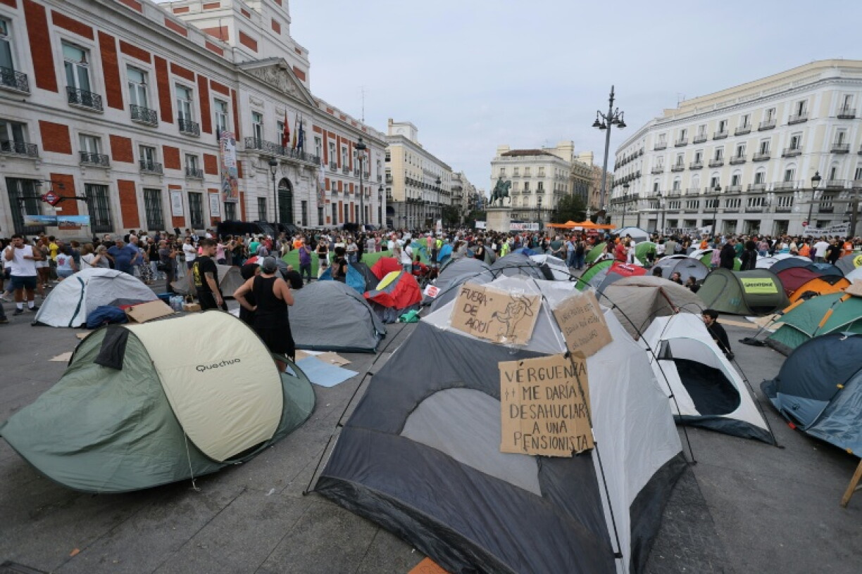 The protesters in the tent camp say they will remain until solutions are found to the housing crisis