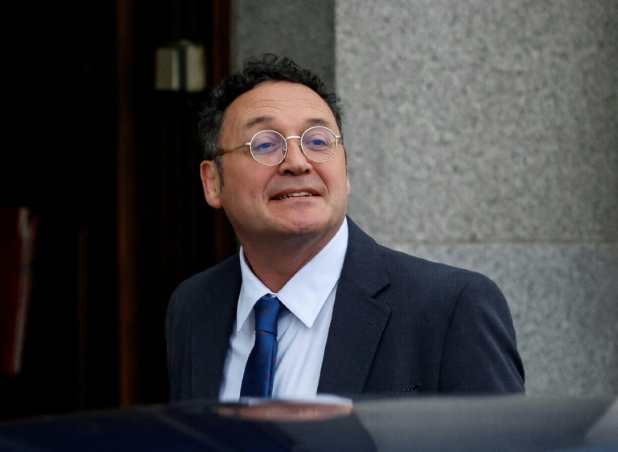 Spain's top prosecutor Alvaro Garcia Ortiz arrives to testify in the Supreme Court in Madrid