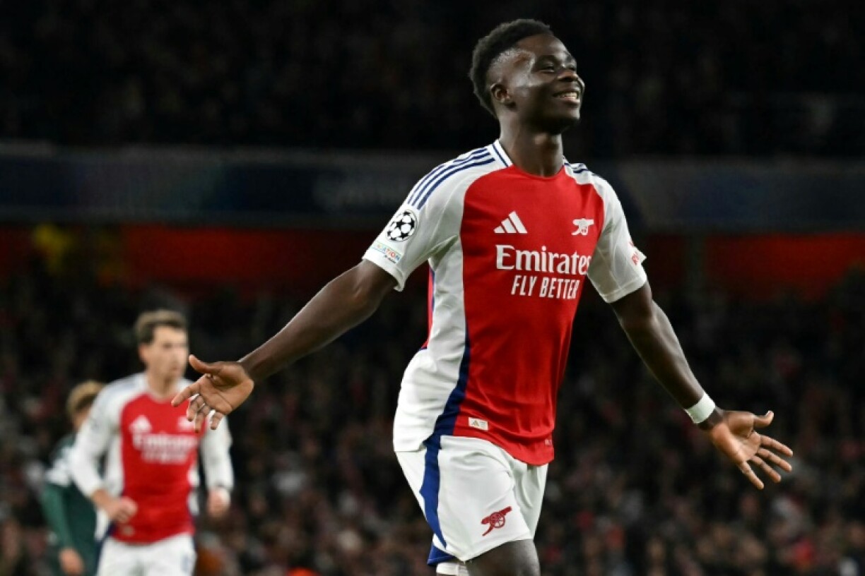 Bukayo Saka sparkled in Arsenal's win over Monaco
