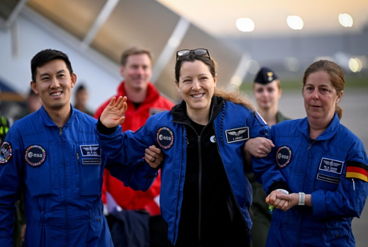 L'astronaute française Sophie Adenot à son arrivée à Cologne le 10 octobre 2026