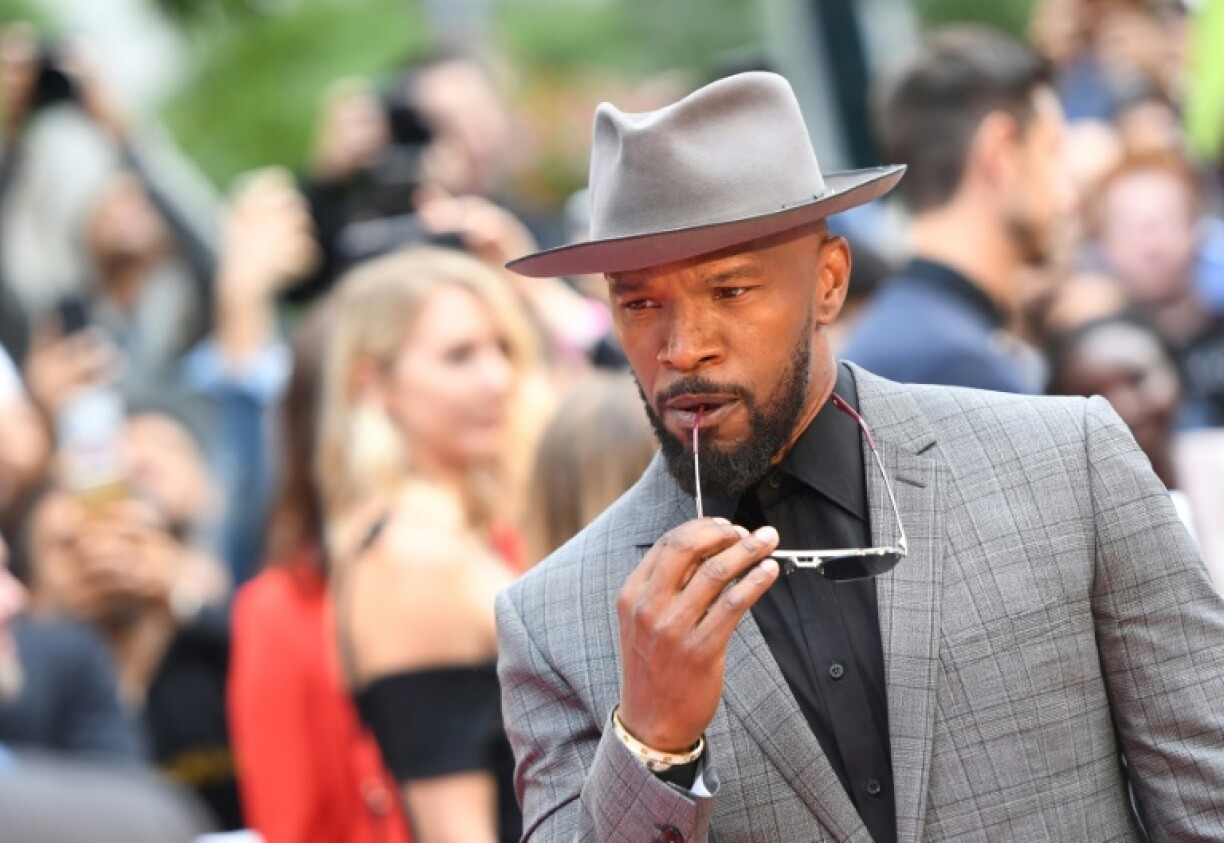 L'acteur américain Jamie Foxx arrive pour la première du film