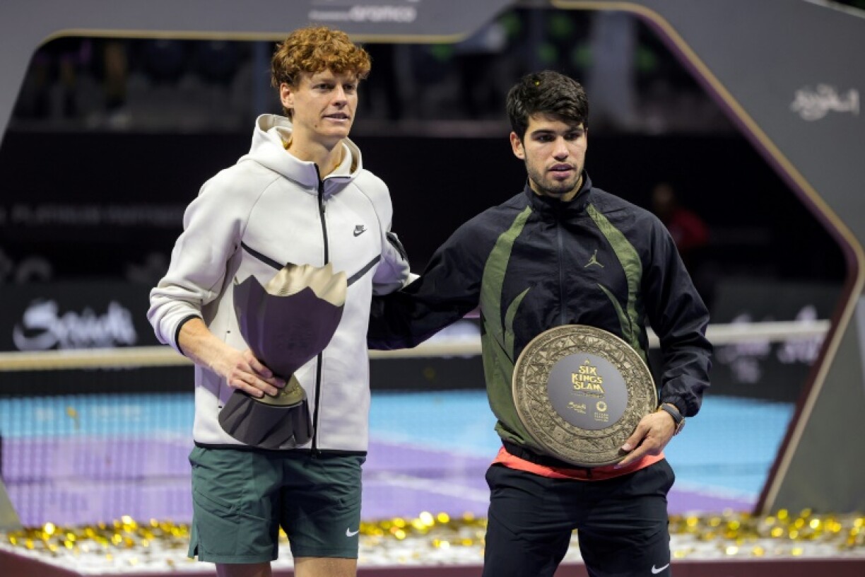 Jannik Sinner (L) and Carlos Alcaraz (R) are among the title favourites at the Australian Open