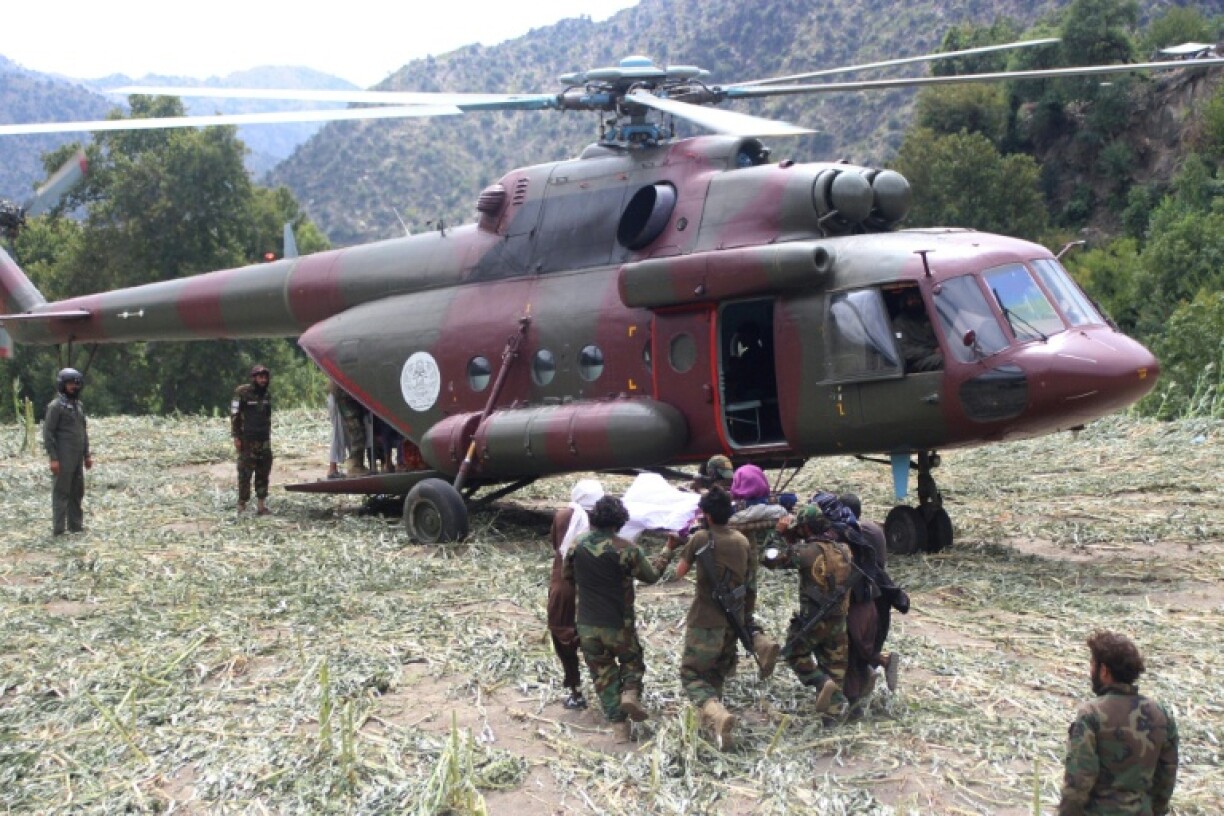 The Taliban government's defence ministry said it organised 155 helicopter flights to evacuate around 2,000 injured and their relatives to regional hospitals