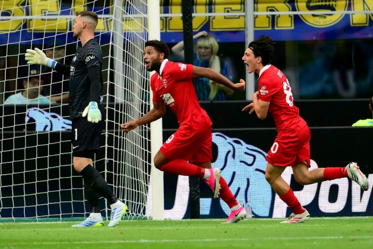 L'attaquant de Monza Gustavo Varela lors du match de Championnat d'Italie entre l'Inter Milan et Monza le 22 août 2026 à San Siro