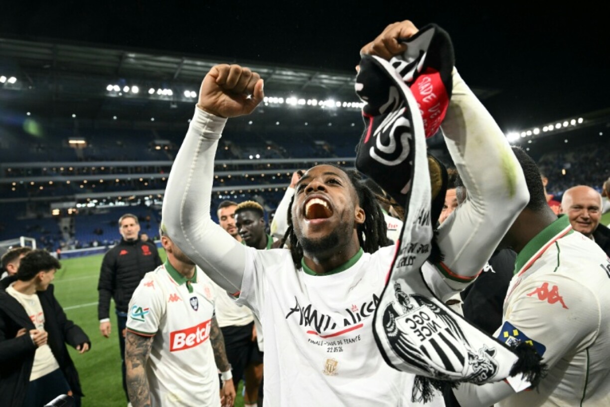 Auteur d'un doublé contre Strasbourg, Elye Wahi est le grand artisan de la qualification de Nice pour la finale de la coupe de France.