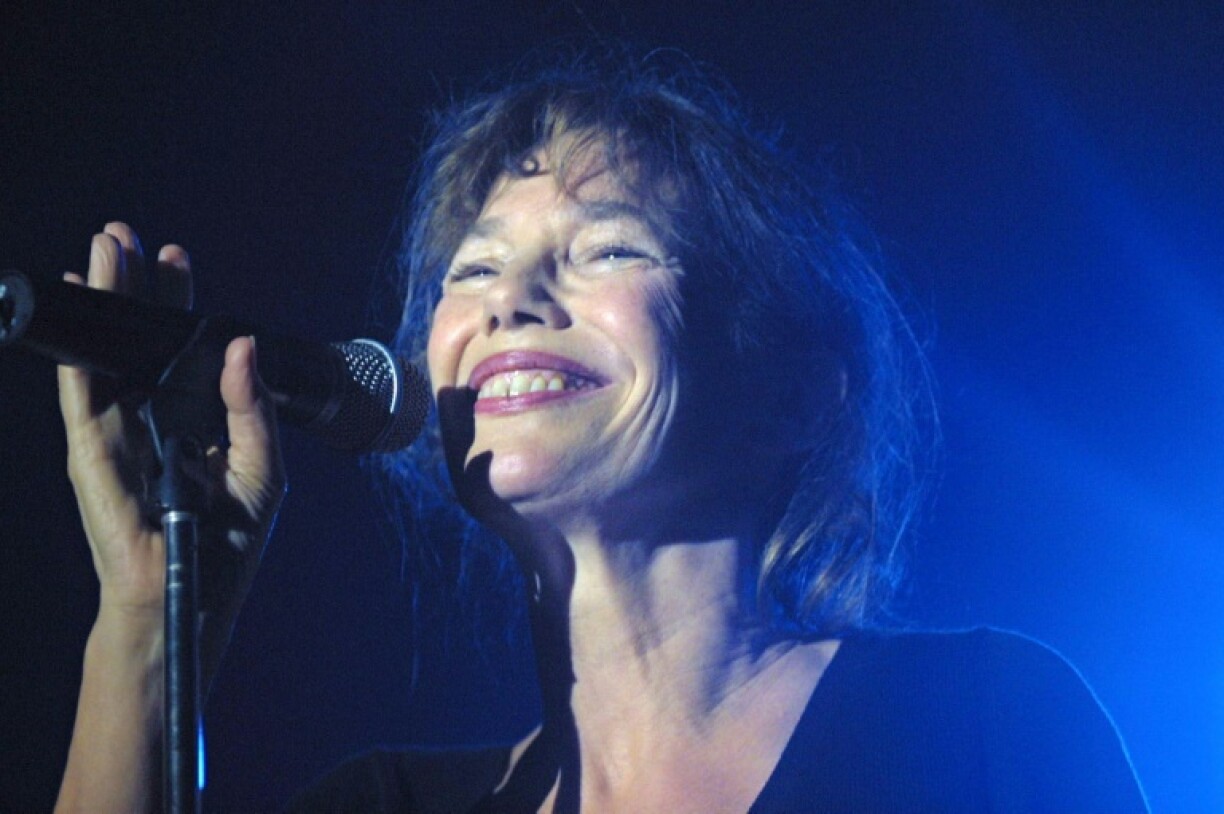 La chanteuse Jane Birkin en concert au