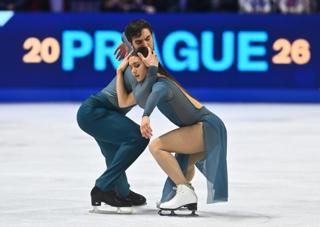 Laurence Fournier Beaudry et Guillaume Cizeron à Prague le 28 mars 2026