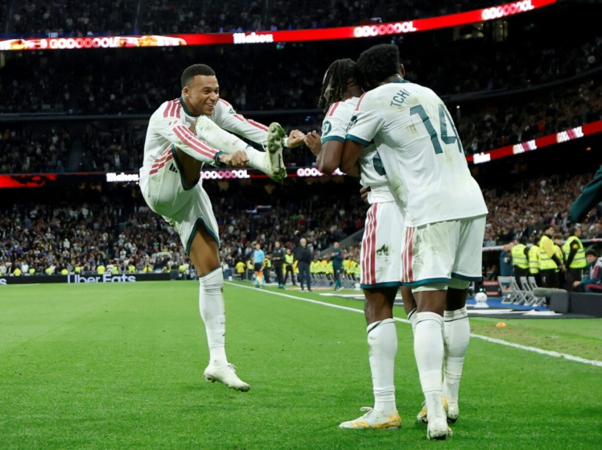 Kylian Mbappe scored twice as Real Madrid romped to a 4-1 victory over Sevilla in La Liga on Sunday