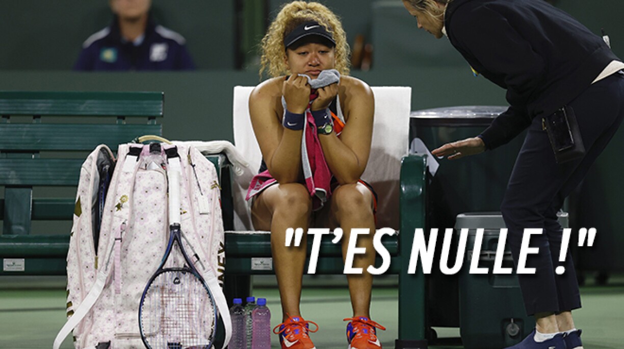 Insultée par une personne du public, Naomi Osaka fond en larmes pendant son élimination