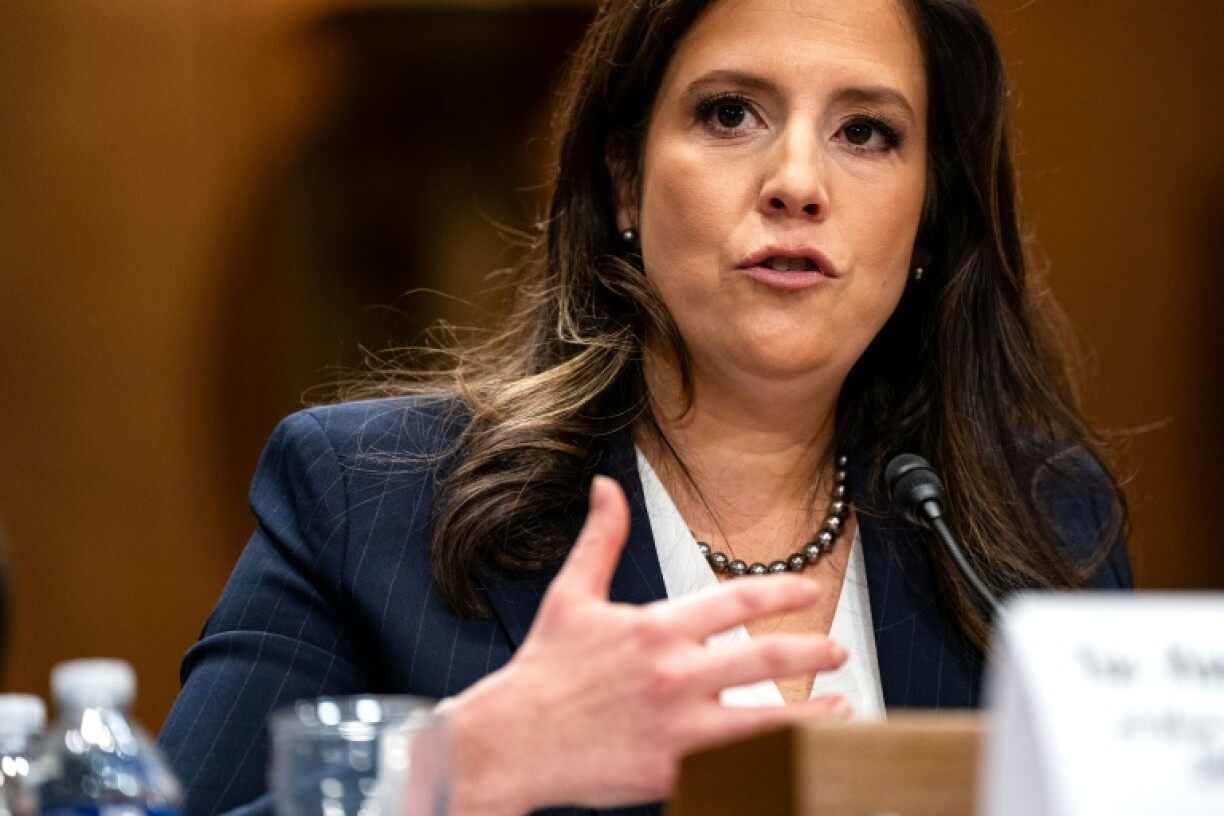Elise Stefanik testifies before the US Senate Foreign Relations Committee on January 21, 2025