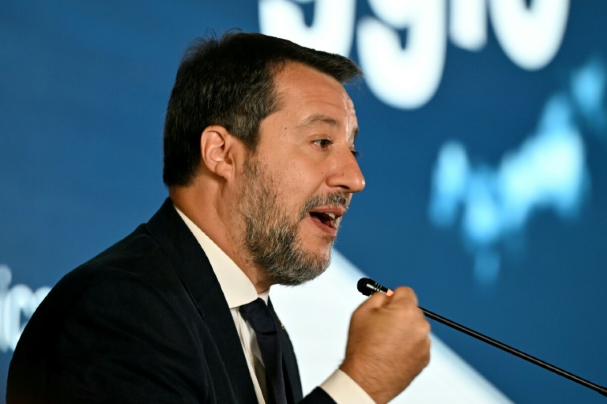 Le vice-président du gouvernement italien, Matteo Salvini, le 30 septembre 2025 à Milan