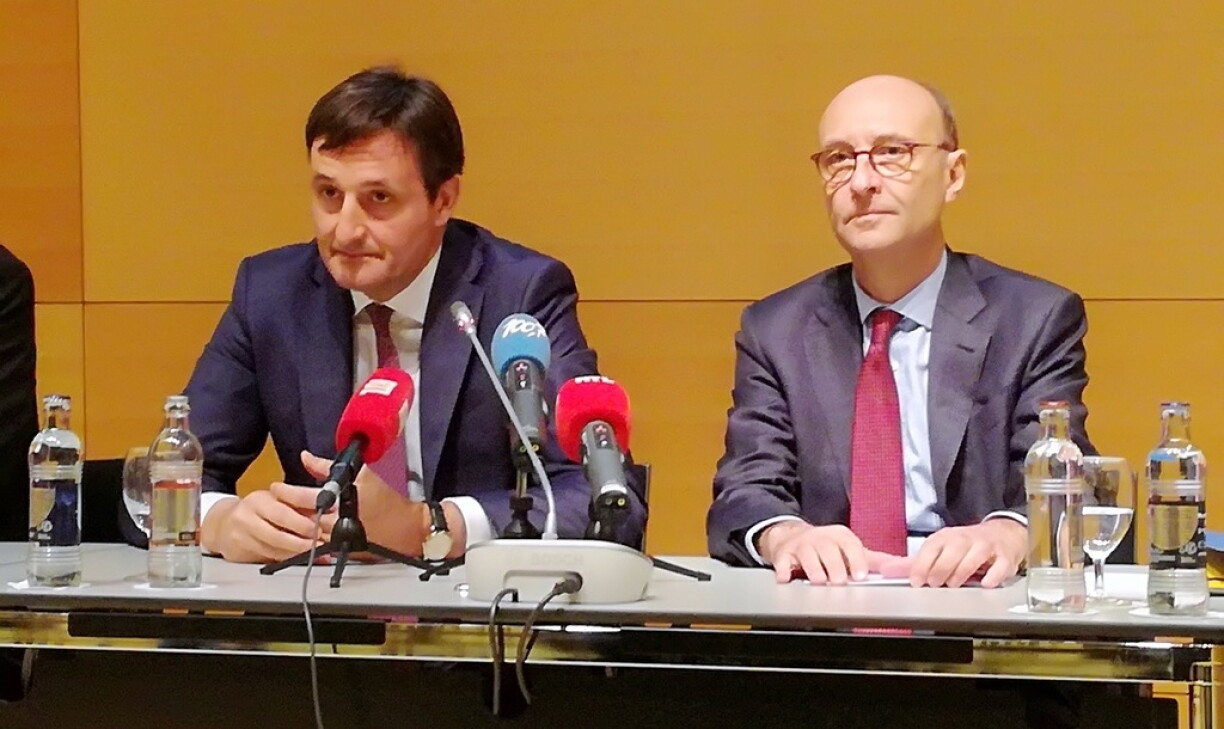 Deen neien an deen ale President: den Nicolas Buck an de Michel Wurth (riets).