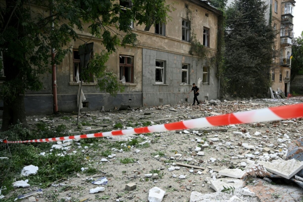 Russia launched hundreds of drones and missiles against Ukraine, killing one person in the western city of Lviv and wounding many others