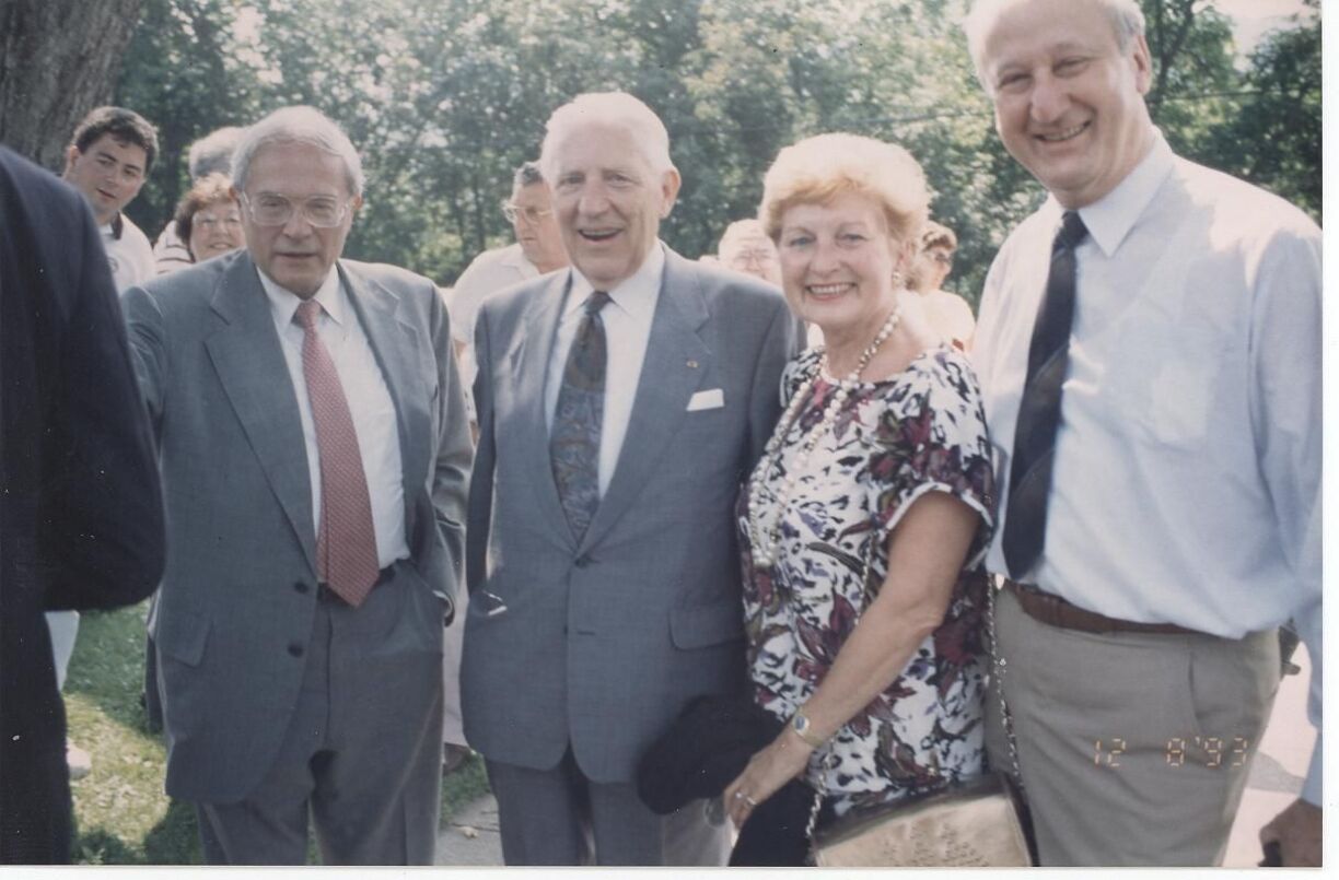 An der Mëtt vum Bild, de Pierre Werner an d'Astrid Lulling