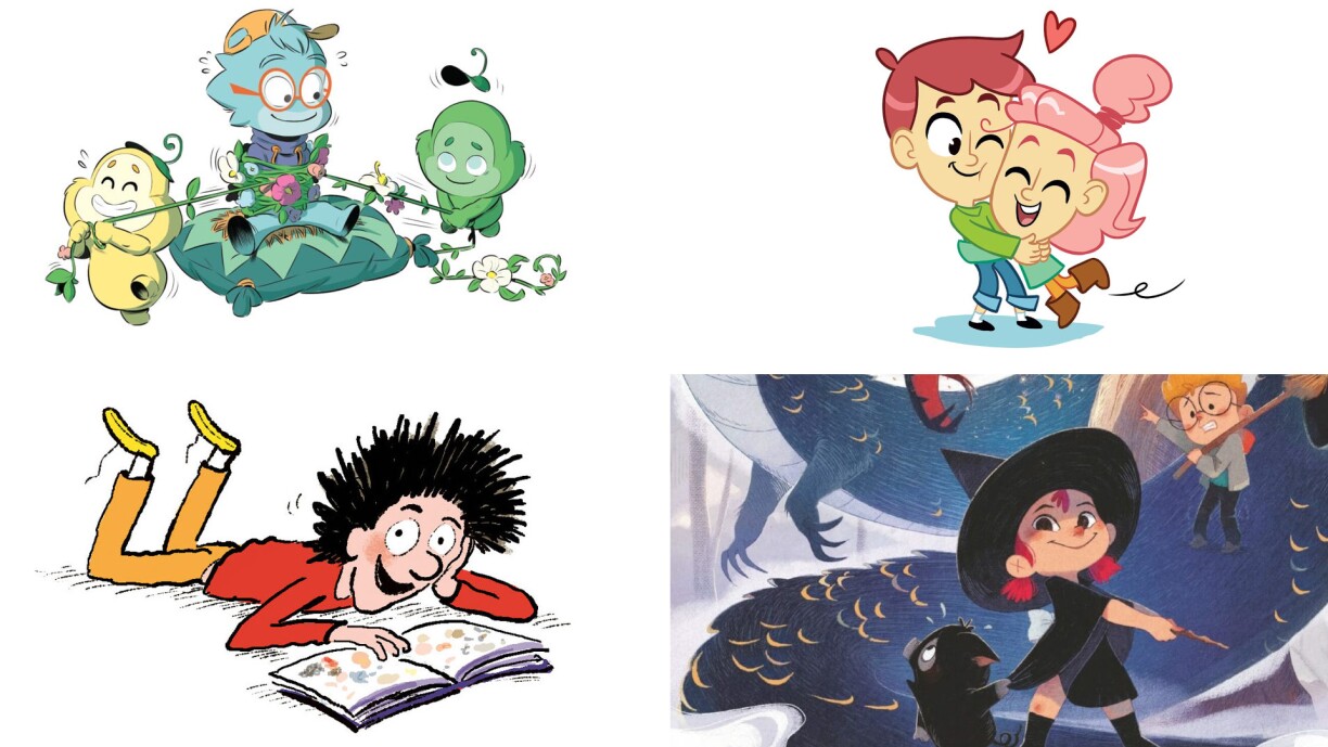 Bob pour L’école des petits monstres, Clémence Perrault pour Léon et Lena, Olivier Deloye pour Anatole Latuile et Carine Hinder pour Brume.