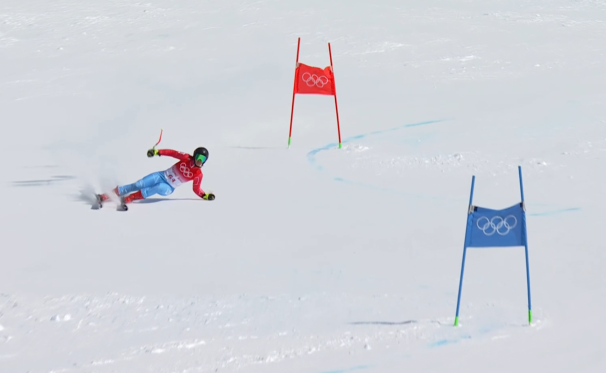 La skieuse luxembourgeoise a connu un abandon rapide en début de course, après une faute.