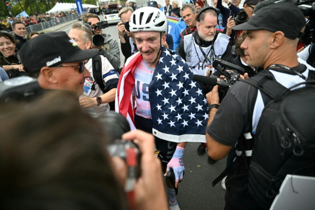 American Brandon McNulty succeeds his UAE Emirates-XRG team-mate Tadej Pogacar as world champion