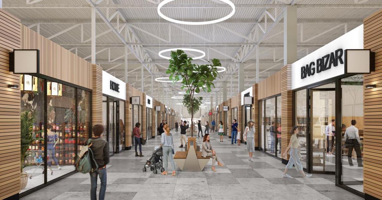 Le futur shopping center.
