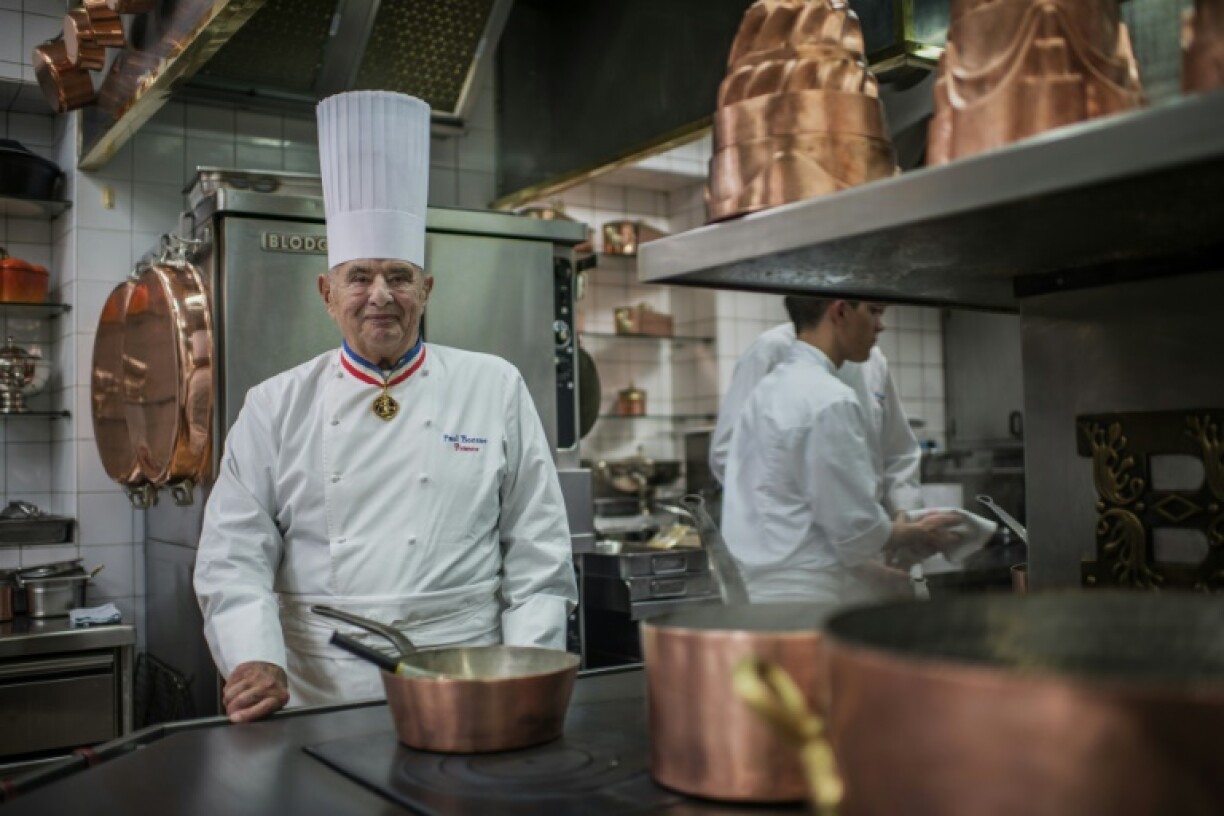 Chef Paul Bocuse at restaurant l'Auberge in Pont de Collonges on 9 November 2012.