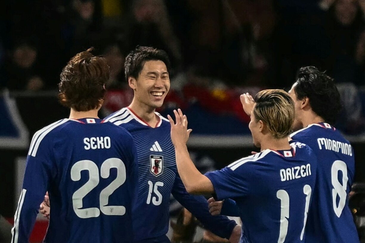 Japan's Daichi Kamada scored in a friendly against Bolivia in Tokyo on Tuesday