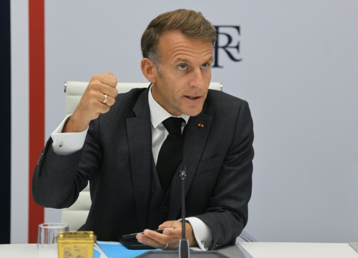 The meeting was chaired by French President Emmanuel Macron