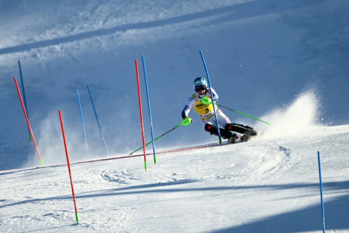 Norway's Timon Haugan eased to victory in the men's World Cup slalom at Alta Badia