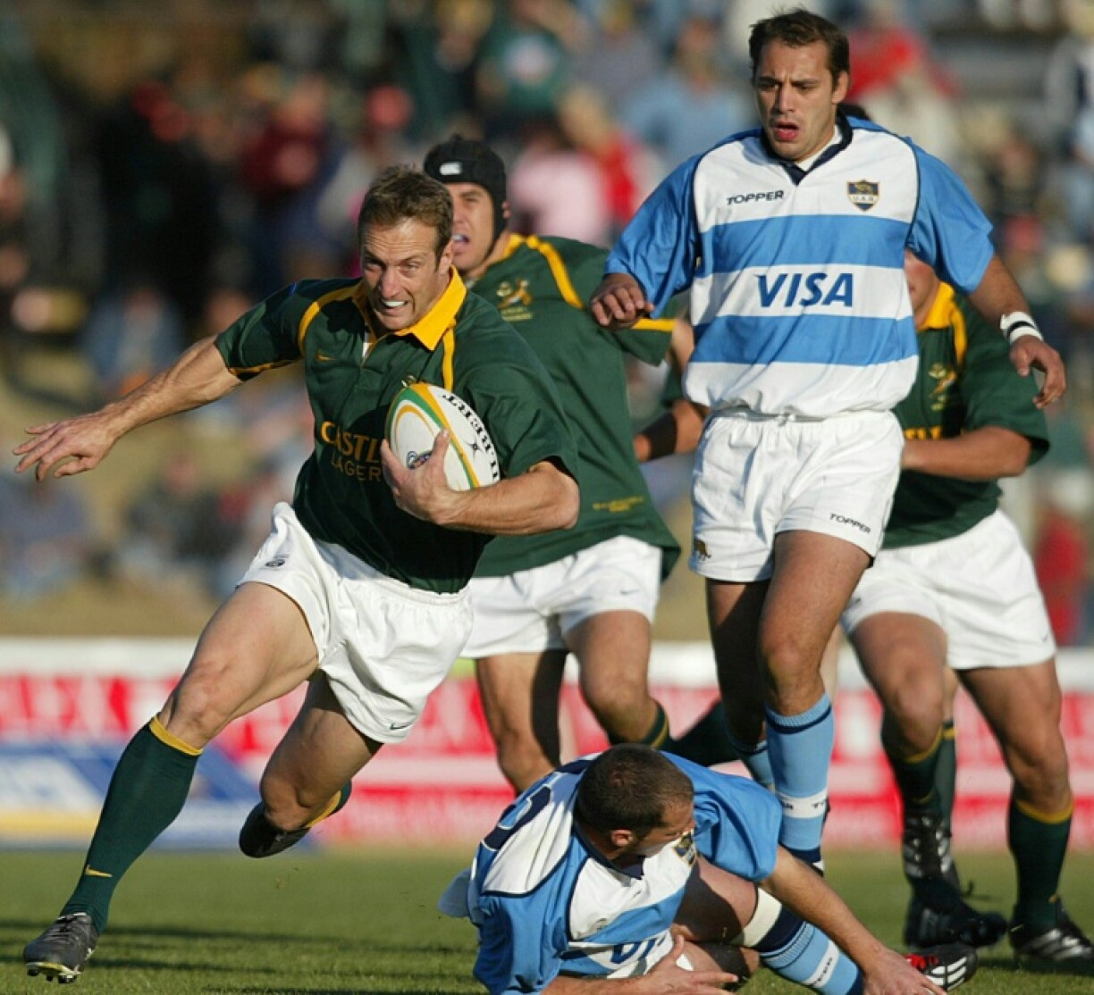 Stefan Terblanche played 37 times for the Springboks