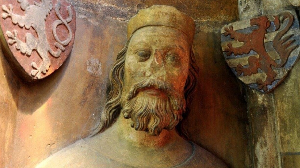 A bust of John the Blind.