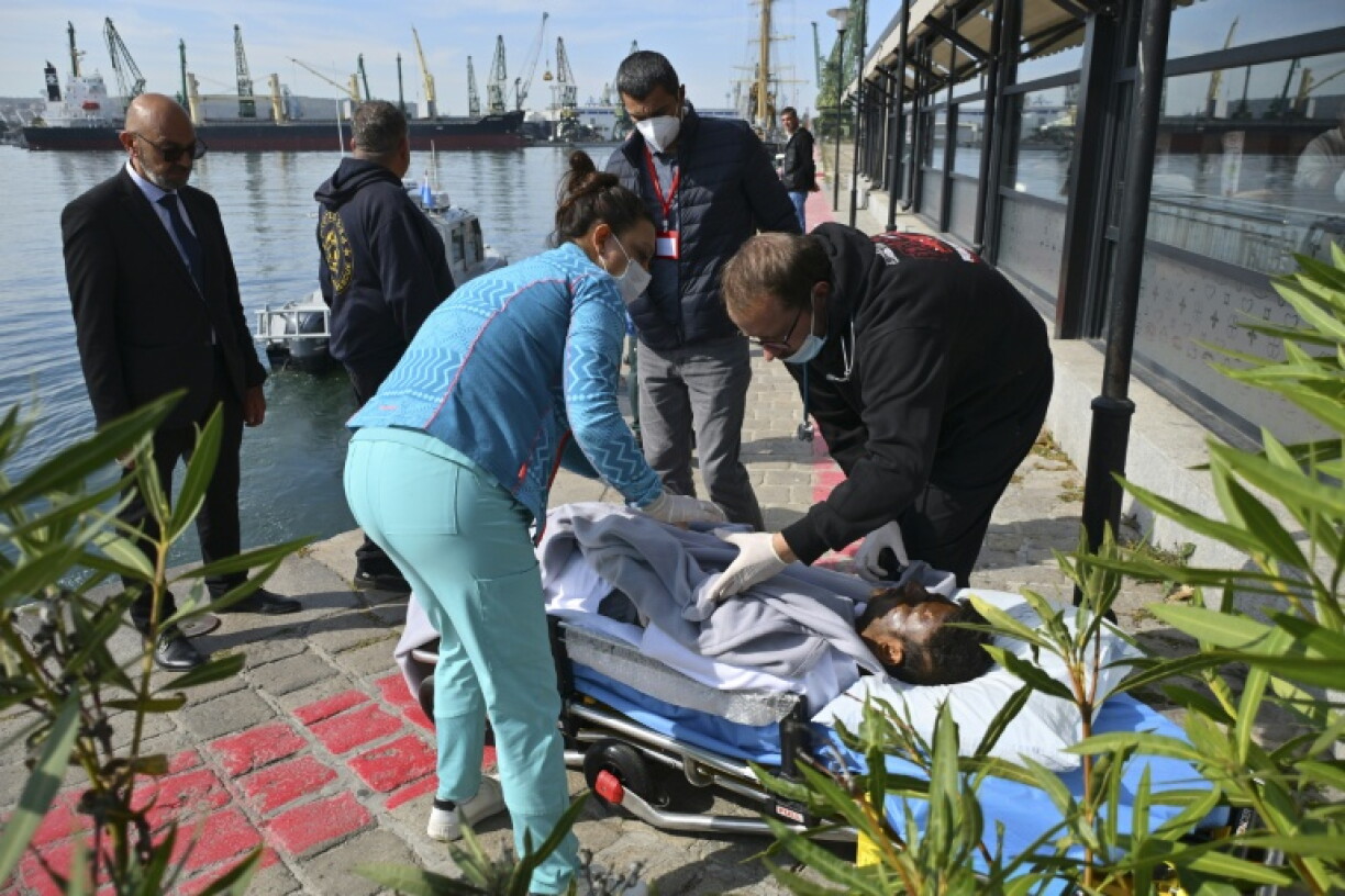 Eighteen crew members have been rescued