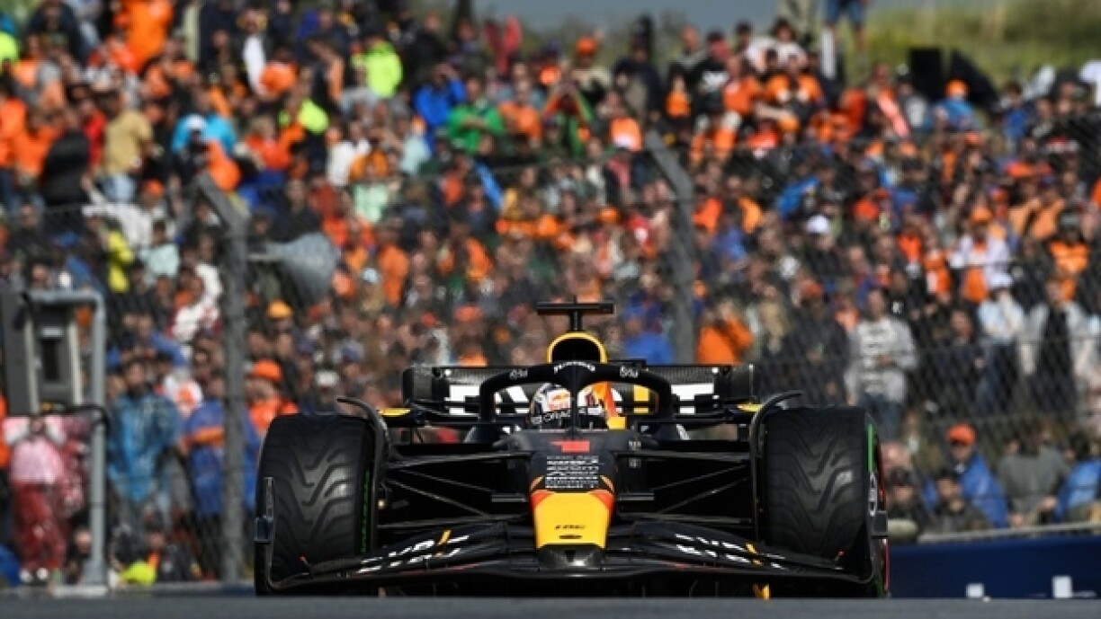 Le pilote néerlandais de Red Bull Max Verstappen pendant les qualifications du Grand Prix des Pays-Bas de F1, à Zandvoort, le 26 août 2023