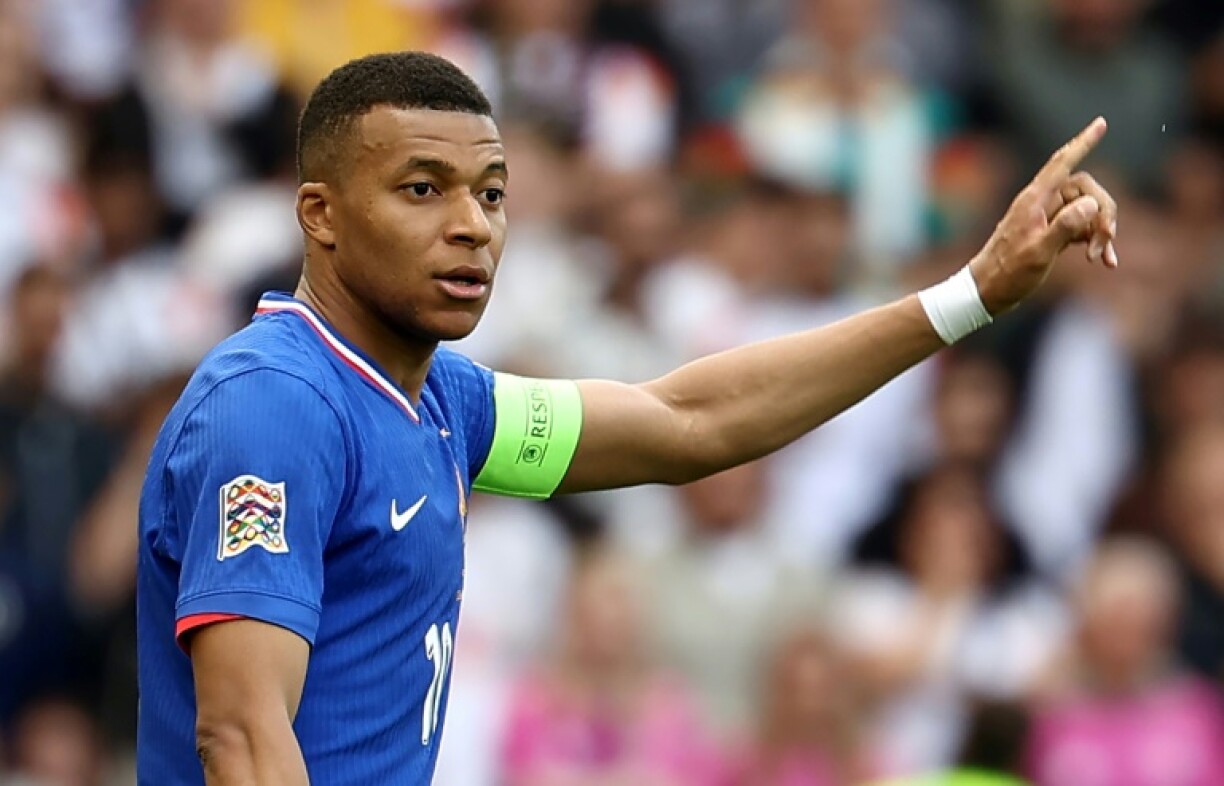 Kylian Mbappe in action for France in the Nations League against Germany earlier this month