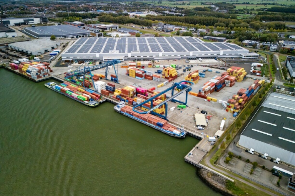 The port of Rotterdam sprawls over many kilometres