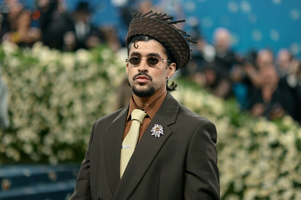 Le chanteur et rappeur portoricain Bad Bunny au gala du Met à New York le 5 mai 2025