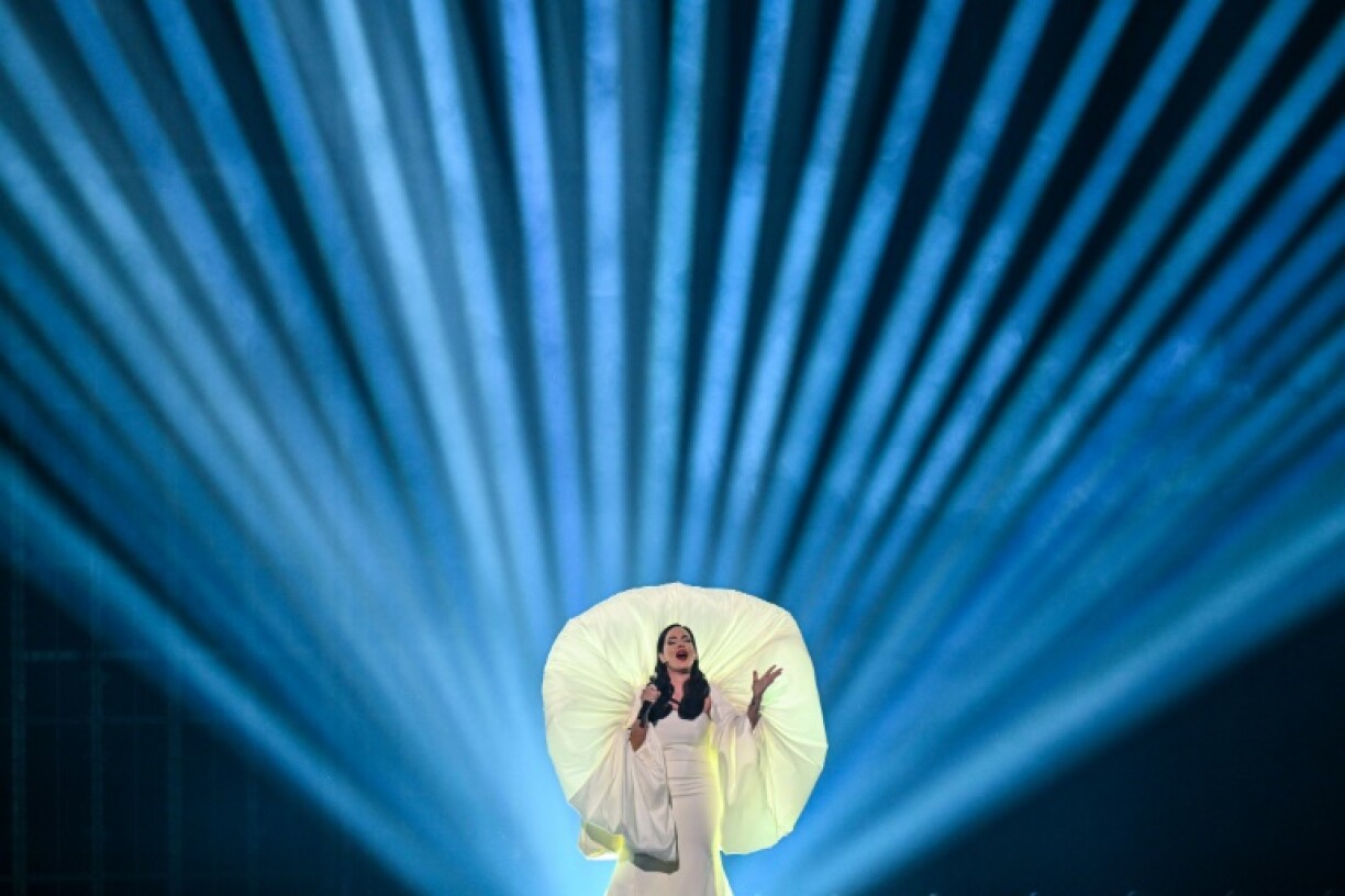 Montenegro's Nina Zizic is bringing the song 'Dobrodosli' to life at St Jakobshalle