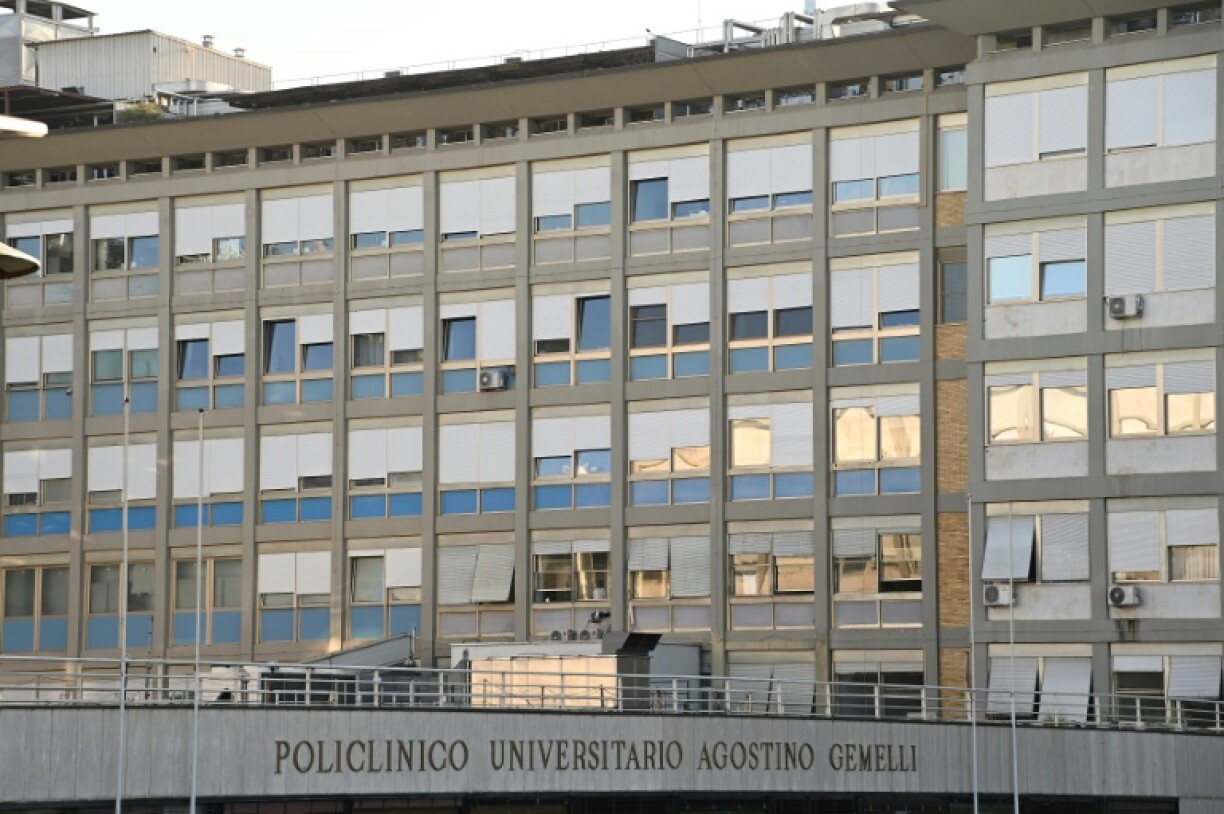 The pope is staying in a special suite