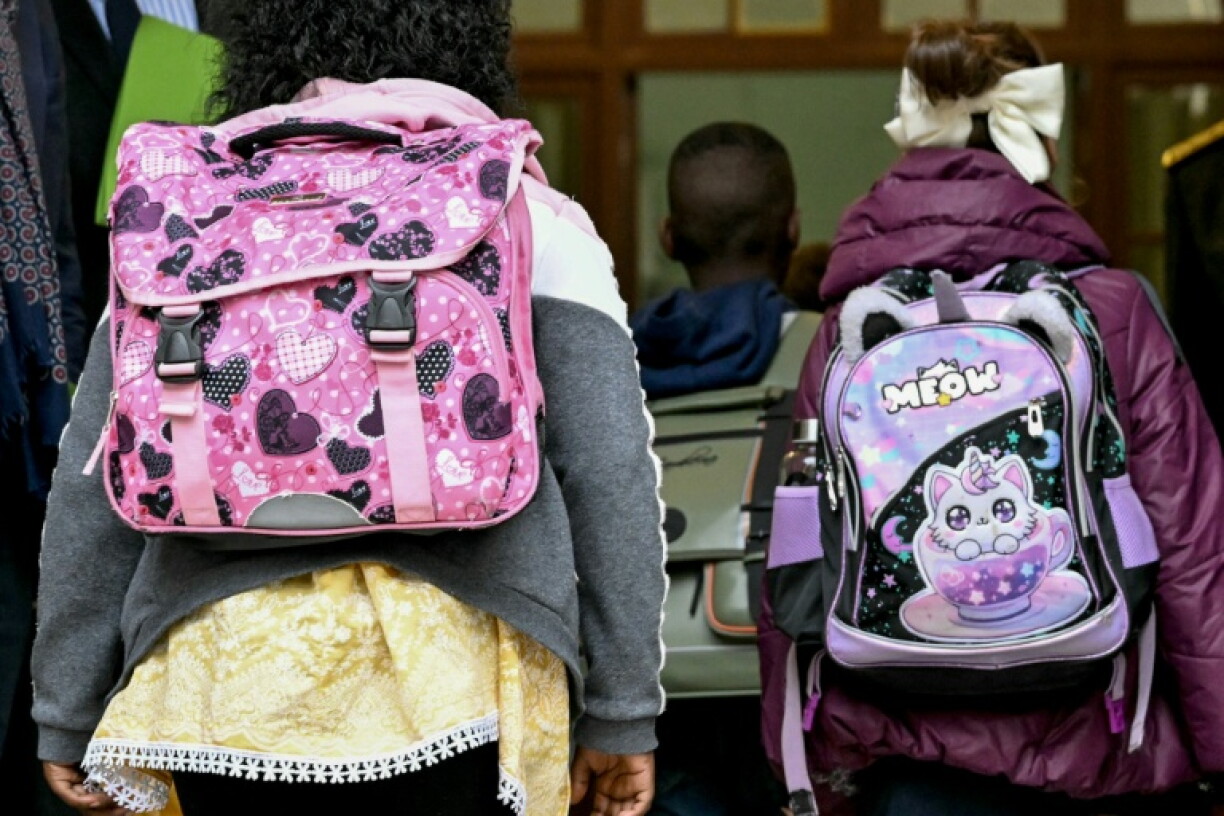Rentrée 2025 à l'école élémentaire Vigée-Lebrun, à Paris, le 1er septembre 2025