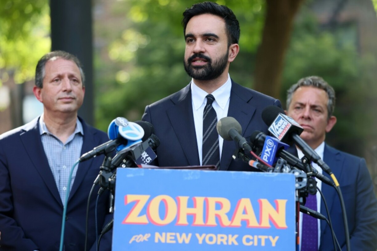 Zohran Mamdani lors d'une conférence de presse à New York, le 26 septembre 2025