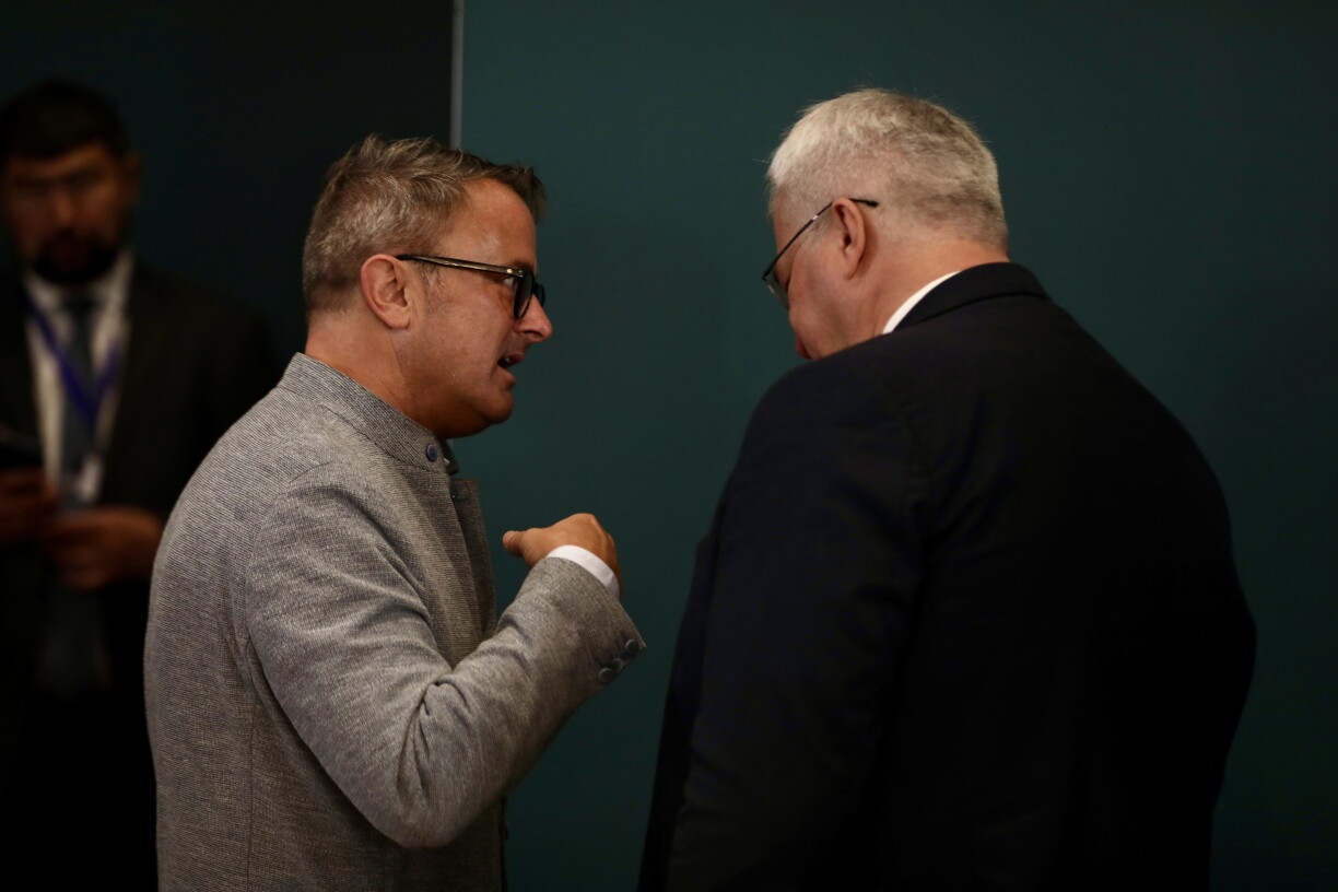 De Xavier Bettel am Gespréich mam ukraineschen Ausseminister Andrij Sybiha