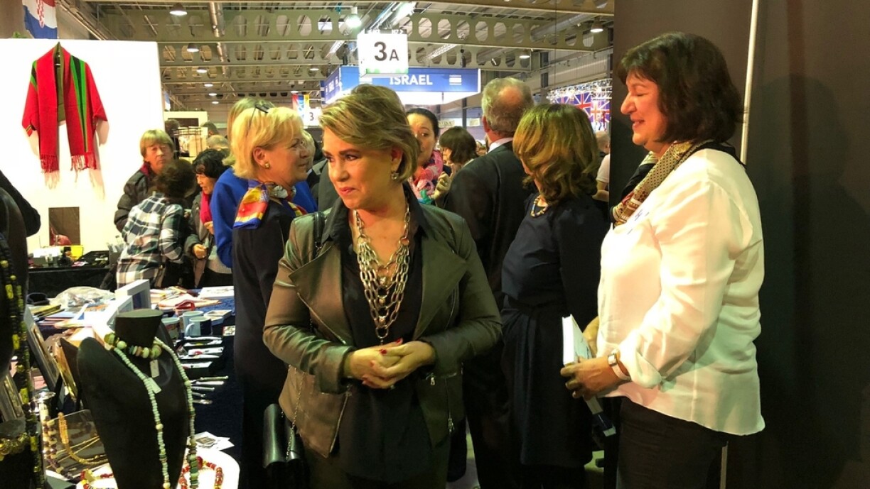 La Grande-Duchesse lors de sa visite au Bazar en 2018.