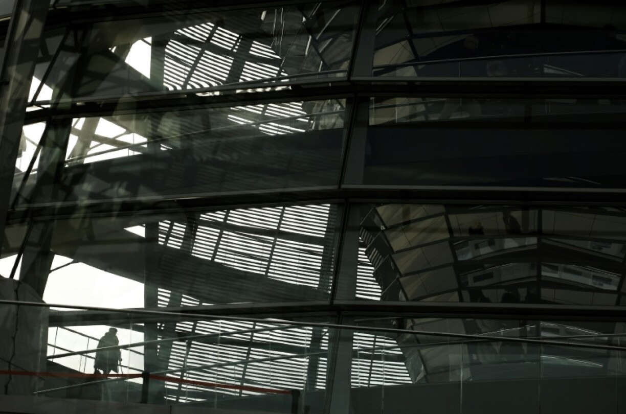 The cupola of the Reichstag building in Berlin housing the lower house of parliament