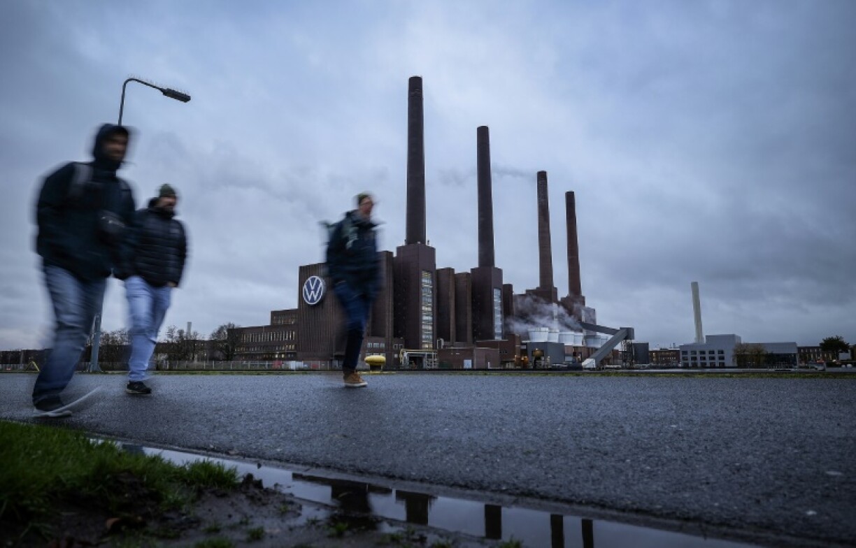 The power plant at the headquarters of German carmaker Volkswagen in Wolfsburg